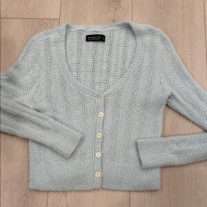 Abercrombie and Fitch Soft Blue Cardigan SZ S